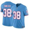 Men's Tennessee Titans #38 L'Jarius Sneed Blue 2024 F.U.S.E. Throwback Vapor Limited Stitched Football Jersey - Custom Name