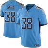 Men's Tennessee Titans #38 L'Jarius Sneed Blue Vapor Limited Stitched Football Jersey - Custom Name