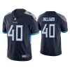 Men's Tennessee Titans #40 Dontrell Hilliard Navy Vapor Untouchable Stitched Jersey - Custom Name