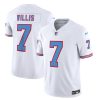 Men's Tennessee Titans #7 Malik Willis White 2023 F.U.S.E. Vapor Limited Throwback Stitched Football Jersey - Custom Name