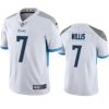 Men's Tennessee Titans #7 Malik Willis White Vapor Untouchable Stitched Jersey - Custom Name