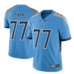 Men's Tennessee Titans #77 Taylor Lewan Light Blue Vapor Untouchable Limited Stitched Football Jersey - Custom Name