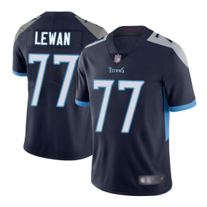 Men's Tennessee Titans #77 Taylor Lewan Navy Vapor Untouchable Limited Stitched Football Jersey - Custom Name