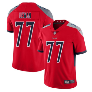 Men's Tennessee Titans #77 Taylor Lewan Red Inverted Legend Stitched Football Jersey - Custom Name