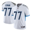 Men's Tennessee Titans #77 Taylor Lewan White Vapor Untouchable Limited Stitched Football Jersey - Custom Name
