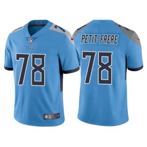 Men's Tennessee Titans #78 Nicholas Petit-Frere Blue Vapor Untouchable Stitched Jersey - Custom Name
