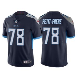 Men's Tennessee Titans #78 Nicholas Petit-Frere Navy Vapor Untouchable Stitched Jersey - Custom Name