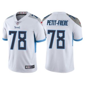 Men's Tennessee Titans #78 Nicholas Petit-Frere White Vapor Untouchable Stitched Jersey - Custom Name
