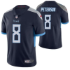 Men's Tennessee Titans #8 Adrian Peterson Navy Vapor Untouchable Stitched Jersey - Custom Name