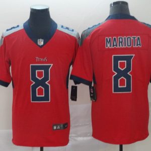 Men's Tennessee Titans #8 Marcus Mariota Red Inverted Legend Stitched Football Jersey - Custom Name