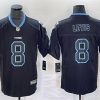 Men's Tennessee Titans #8 Will Levis Navy 2018 Lights Out Color Rush Limited Stitched Jersey - Custom Name