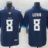 Men's Tennessee Titans #8 Will Levis Navy Vapor Untouchable Stitched Jersey - Custom Name