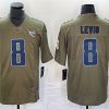 Men's Tennessee Titans #8 Will Levis Olive 2017 Salute To Service Limited Stitched Jersey - Custom Name