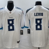 Men's Tennessee Titans #8 Will Levis White Vapor Untouchable Stitched Jersey - Custom Name