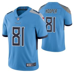 Men's Tennessee Titans #81 Austin Hooper Blue Vapor Untouchable Stitched Jersey - Custom Name