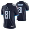 Men's Tennessee Titans #81 Austin Hooper Navy Vapor Untouchable Stitched Jersey - Custom Name