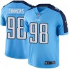 Men's Tennessee Titans #98 Jeffery Simmons Light Blue Stitched Jersey - Custom Name