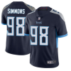 Men's Tennessee Titans #98 Jeffery Simmons Navy Vapor Untouchable Limited Stitched Jersey - Custom Name