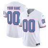 Men's Tennessee Titans Active Player Custom White 2023 F.U.S.E. Vapor Limited Throwback Stitched Football Jersey - Custom Name