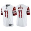 Men's Washington Commanders #11 Carson Wentz 2022 White Vapor Untouchable Stitched Jersey - Custom Name