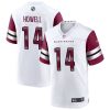 Men's Washington Commanders #14 Sam Howell 2022 White Stitched Game Jersey - Custom Name