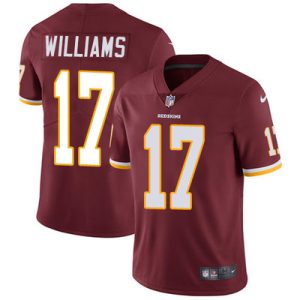 Men's Washington Commanders #17 Doug Williams Burgundy Stitched Football Jersey - Custom Name