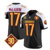 Men's Washington Commanders #17 Terry McLaurin Black White 2023 F.U.S.E. 90th Anniversary Vapor Limited Stitched Football Jersey - Custom Name