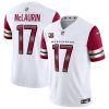 Men's Washington Commanders #17 Terry McLaurin White 2023 F.U.S.E. With 4-Star C Patch Vapor Limited Stitched Football Jersey - Custom Name