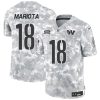 Men's Washington Commanders #18 Marcus Mariota 2024 F.U.S.E Arctic Camo Salute to Service Limited Stitched Football Jersey - Custom Name