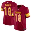 Men's Washington Commanders #18 Marcus Mariota Burgundy 2024 F.U.S.E Vapor Limited Stitched Football Jersey - Custom Name