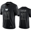 Men's Washington Commanders #21 Sean Taylor Black Reflective Limited Stitched Football Jersey - Custom Name