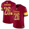 Men's Washington Commanders #26 Jeremy McNichols Burgundy 2024 F.U.S.E Vapor Limited Stitched Football Jersey - Custom Name
