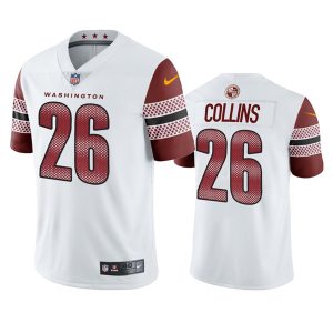Men's Washington Commanders #26 Landon Collins White Vapor Untouchable Stitched Football Jersey - Custom Name