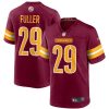 Men's Washington Commanders #29 Kendall Fuller 2022 Burgundy Game Stitched Jersey - Custom Name