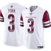 Men's Washington Commanders #3 Cade York White 2024 Vapor Limited Stitched Football Jersey - Custom Name