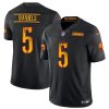 Men's Washington Commanders #5 Jayden Daniels Black 2024 F.U.S.E Vapor Limited Stitched Football Jersey - Custom Name