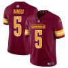 Men's Washington Commanders #5 Jayden Daniels Burgundy 2024 Draft Vapor Limited Stitched Football Jersey - Custom Name