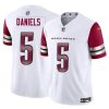 Men's Washington Commanders #5 Jayden Daniels White 2024 Draft F.U.S.E Vapor Limited Stitched Football Jersey - Custom Name