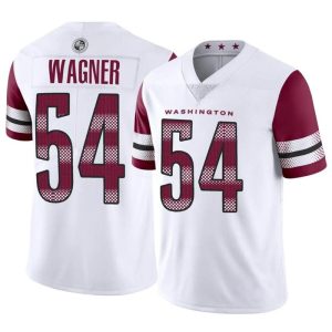 Men's Washington Commanders #54 Bobby Wagner White Vapor Limited Stitched Football Jersey - Custom Name