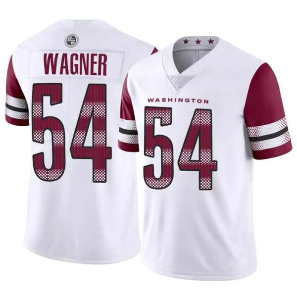 Men's Washington Commanders #54 Bobby Wagner White Vapor Limited Stitched Football Jersey - Custom Name