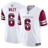 Men's Washington Commanders #6 Michael Wiley White 2024 F.U.S.E Vapor Limited Stitched Football Jersey - Custom Name