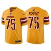 Men's Washington Commanders #75 Brandon Scherff Gold Vapor Untouchable Stitched Football Jersey - Custom Name