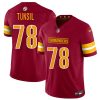 Men's Washington Commanders #78 Laremy Tunsil Burgundy 2025 F.U.S.E. Vapor Limited Stitched Football Jersey - Custom Name