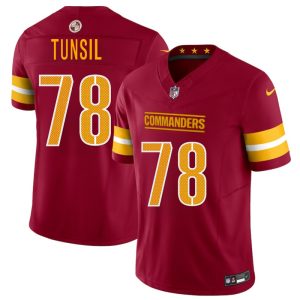 Men's Washington Commanders #78 Laremy Tunsil Burgundy 2025 F.U.S.E. Vapor Limited Stitched Football Jersey - Custom Name