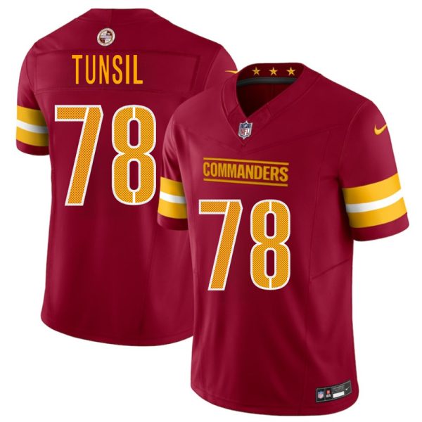Men's Washington Commanders #78 Laremy Tunsil Burgundy 2025 F.U.S.E. Vapor Limited Stitched Football Jersey - Custom Name