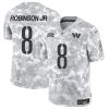 Men's Washington Commanders #8 Brian Robinson Jr. 2024 F.U.S.E Arctic Camo Salute to Service Limited Stitched Football Jersey - Custom Name