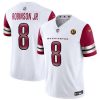 Men's Washington Commanders #8 Brian Robinson Jr. White 2023 F.U.S.E. With John Madden Patch Vapor Limited Stitched Football Jersey - Custom Name