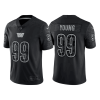 Men's Washington Commanders #99 Chase Young Black Reflective Limited Stitched Football Jersey - Custom Name