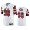 Men's Washington Commanders #99 Chase Young White Vapor Untouchable Stitched Football Jersey - Custom Name