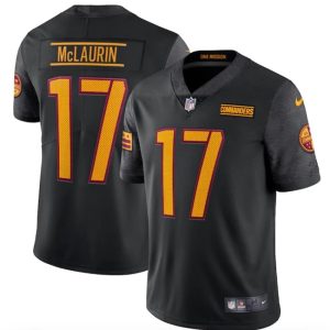 Men's Washington Commanders ACTIVE PLAYER Custom Black Vapor Stitched Football Jersey - Custom Name